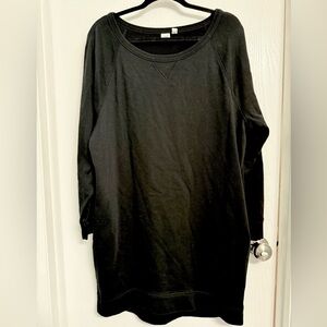 GAP Black Terry Sweatshirt Dress (L)